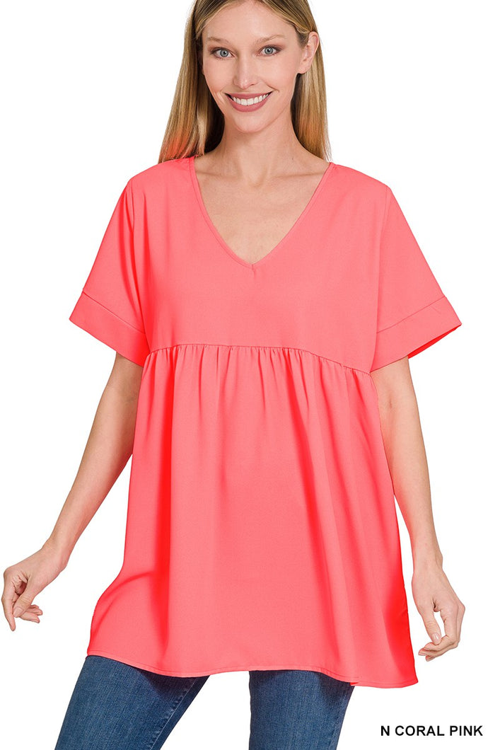 Spring Fields Top in N Coral Pink