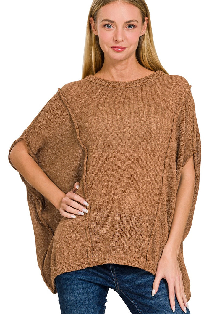 Latte Please Pullover in Deep Camel