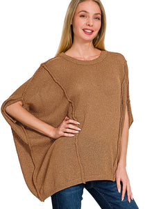 Latte Please Pullover in Deep Camel