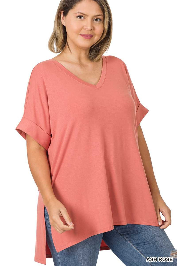 Fun and Done Top in Ash Rose {Curvy}