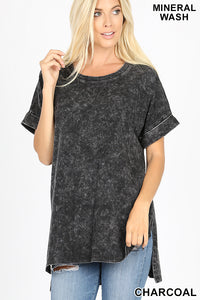 On the Move Top in Charcoal