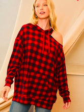 Pick of the Plaid Hoodie in Red