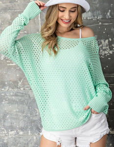 Sail the Day Away Top in Mint